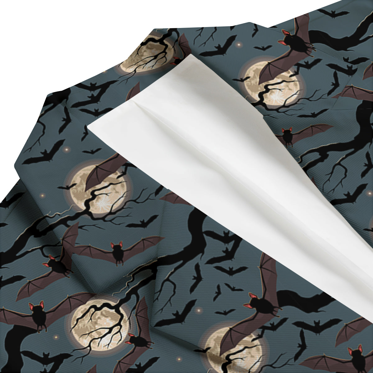 Flying Bat In The Moonlight Print Pattern Men's Blazer-grizzshop