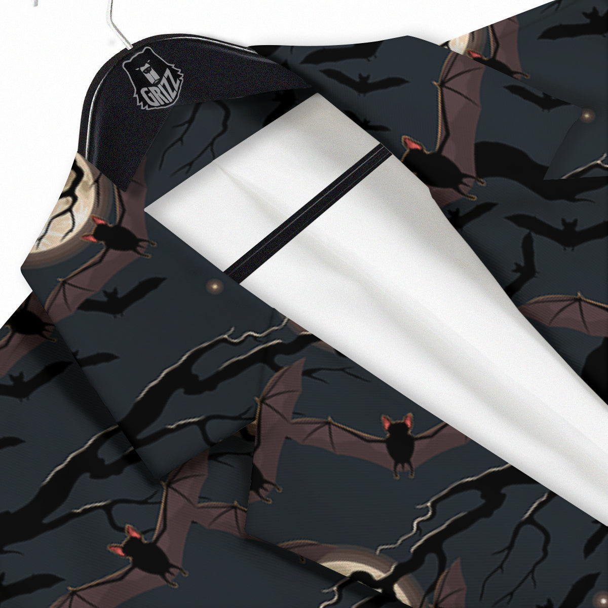 Flying Bat In The Moonlight Print Pattern Men's Sport Coat-grizzshop