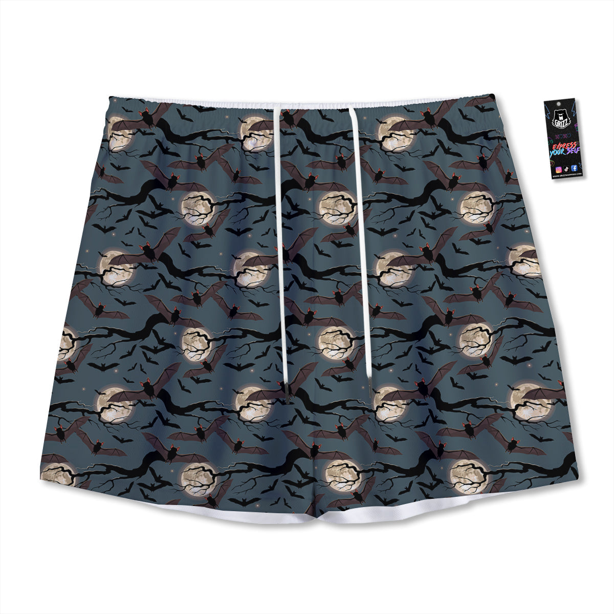 Gingerbread Cute Print Pattern Mesh Shorts