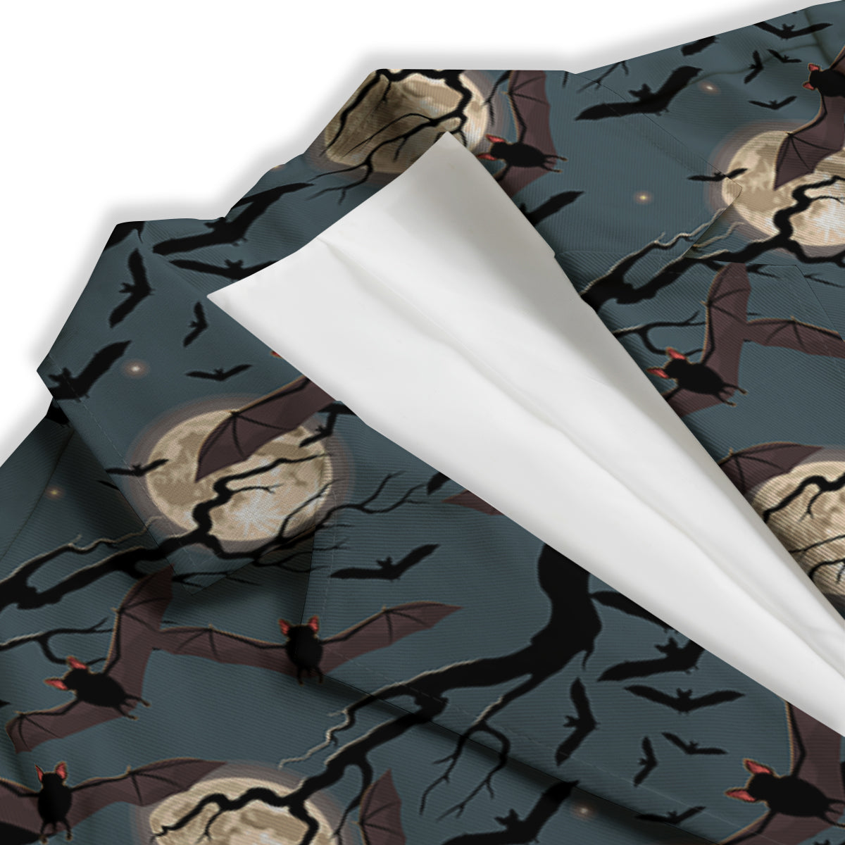 Flying Bat In The Moonlight Print Pattern Women's Blazer-grizzshop