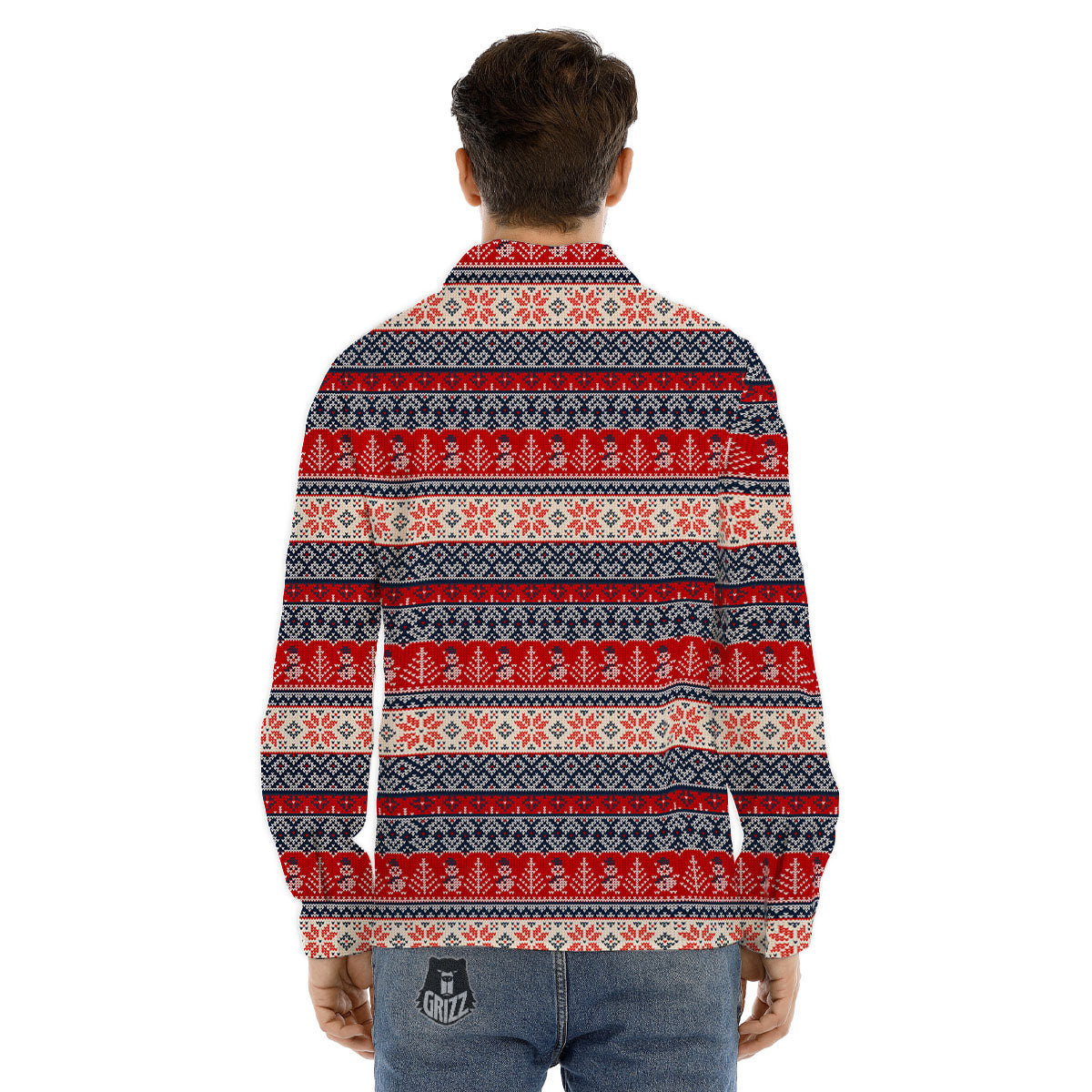 Flying Burning Guitars Print Pattern Men's Dress Shirts-grizzshop