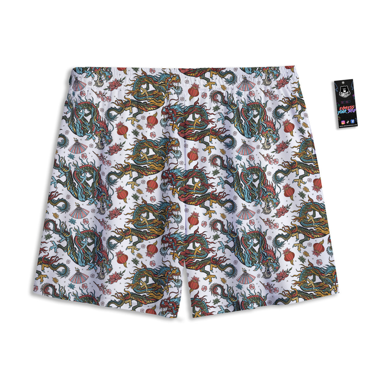 Hyperspace Galaxy Print Mesh Shorts