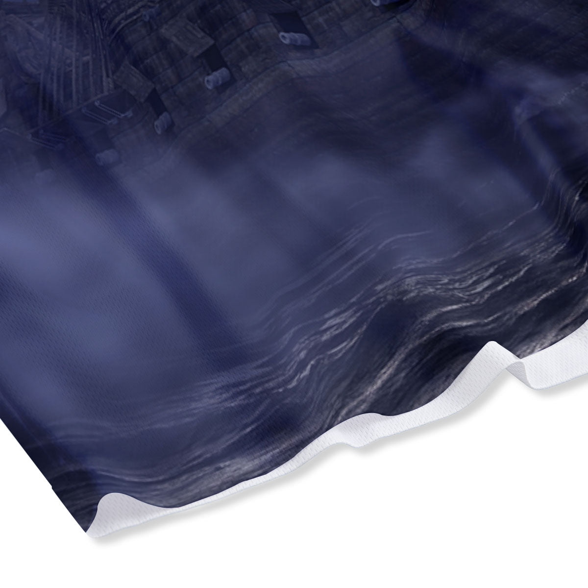 Flying Dutchman Ghost Pirate Ship Print Mesh Shorts