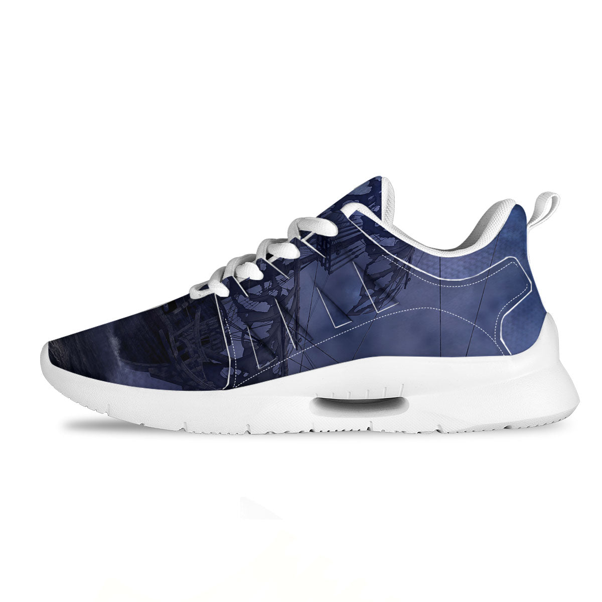 Flying Dutchman Ghost Pirate Ship Print Tennis Shoes-grizzshop