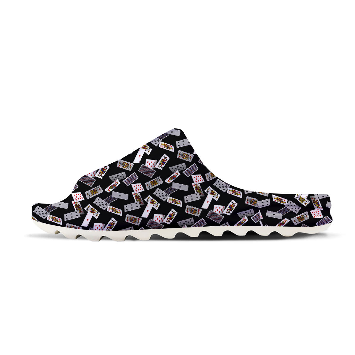 Flying Playing Cards Print Sandals-grizzshop