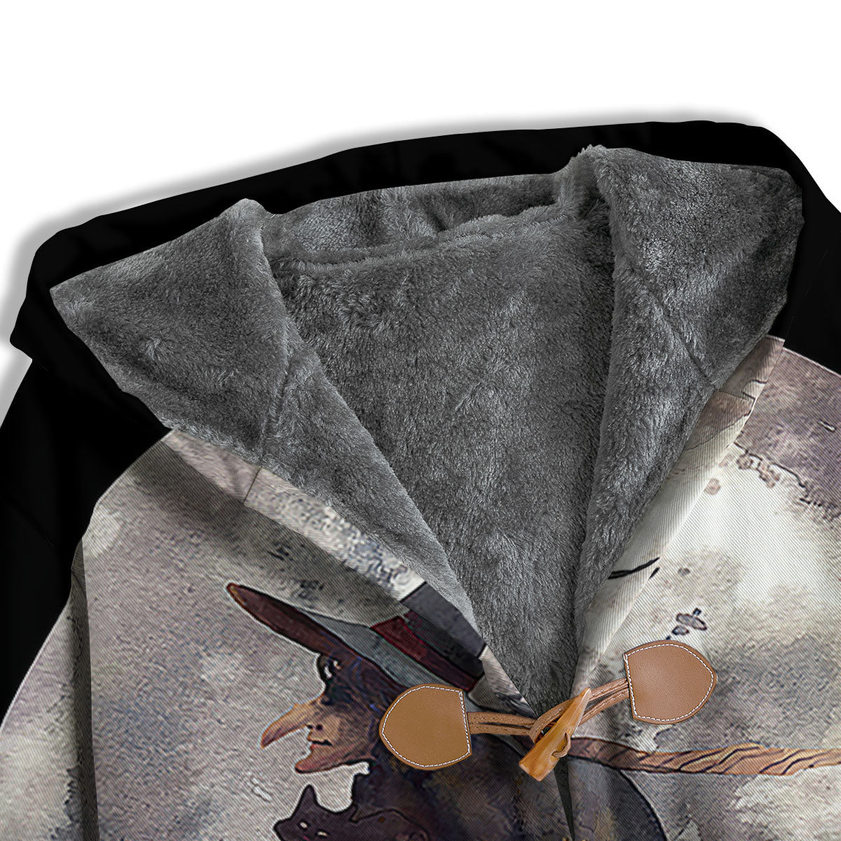 Flying Witch Halloween Full Moon Print Men's Windbreaker Jacket-grizzshop