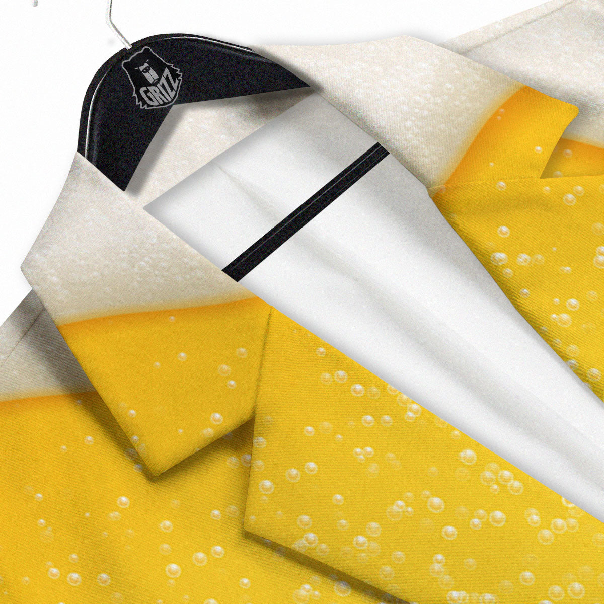 Foam And Beer Print Men's Sport Coat-grizzshop