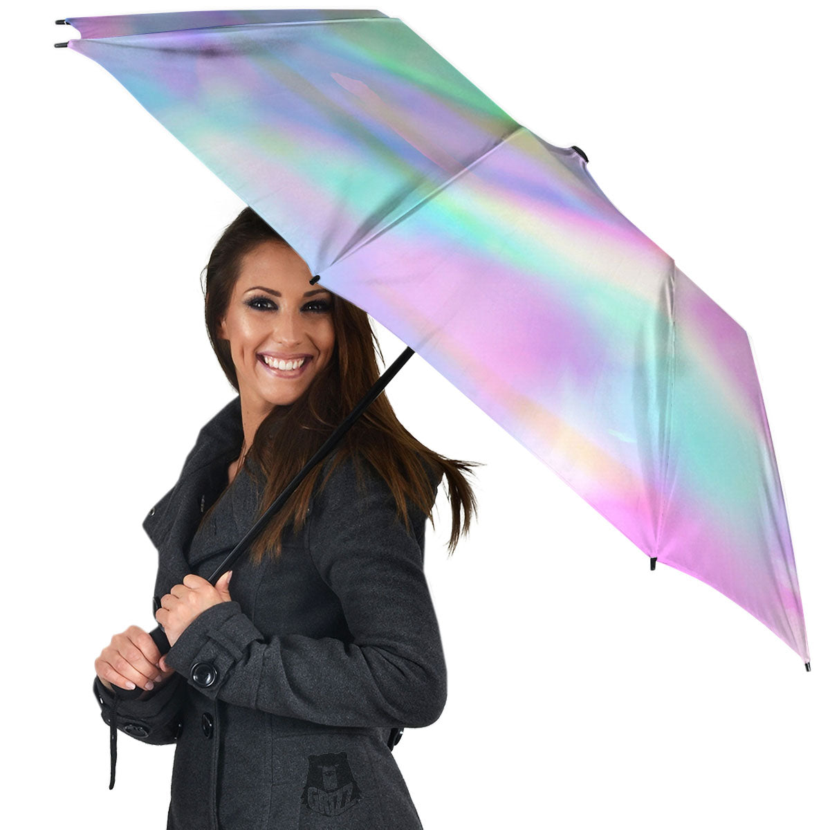 Foil Holographic Print Umbrella-grizzshop