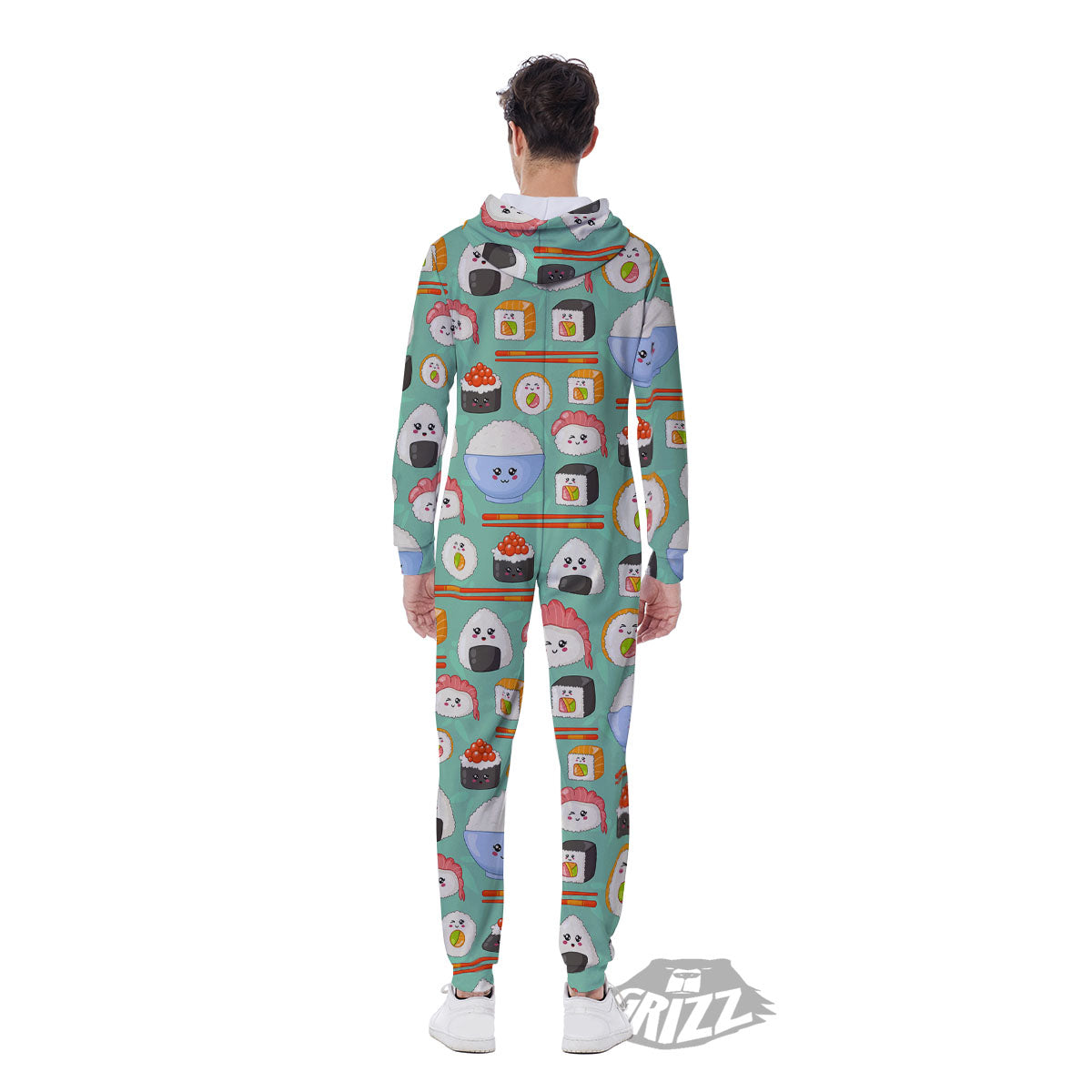 Food Japanese Print Pattern Men's Jumpsuit-grizzshop