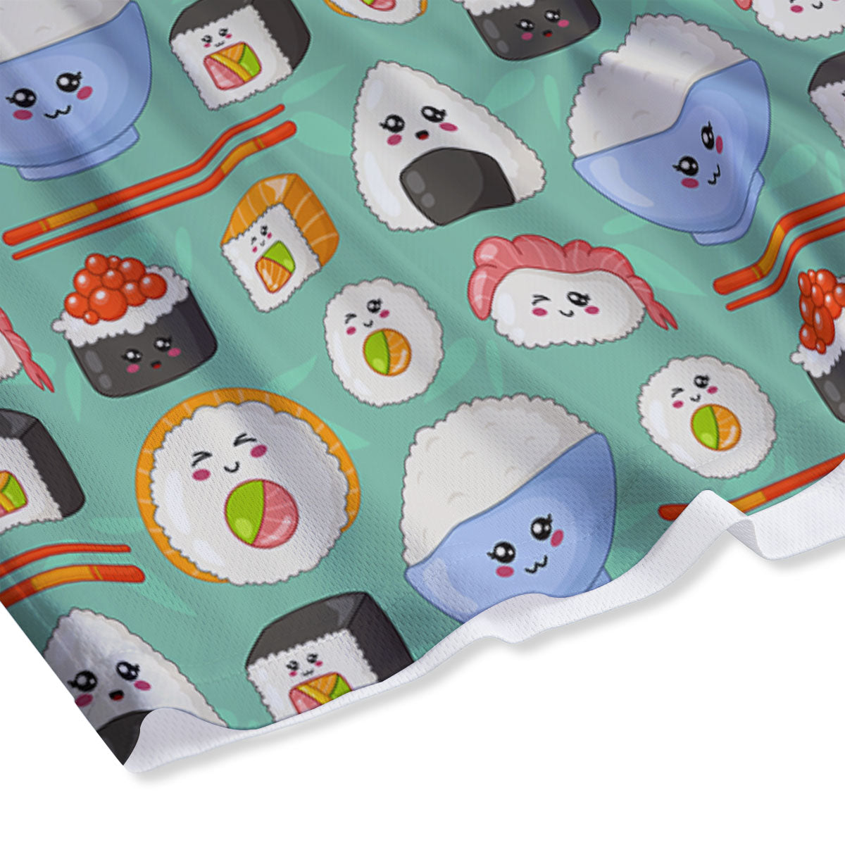 Food Japanese Print Pattern Mesh Shorts