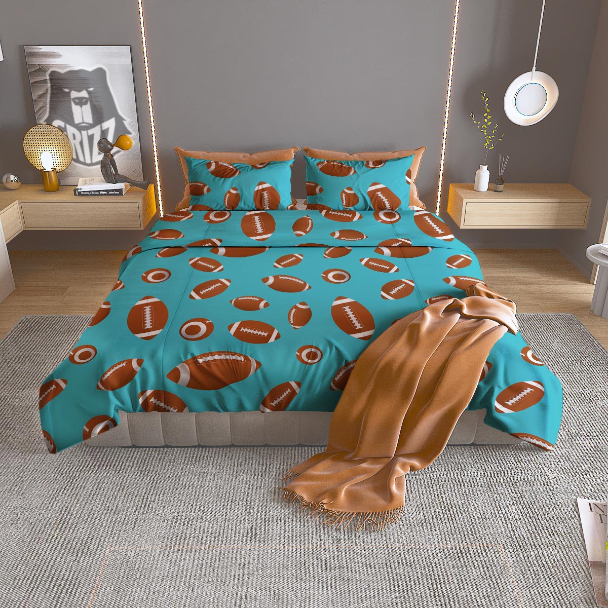 Flower Tropical Watercolor Print Pattern Duvet Cover Bedding Set