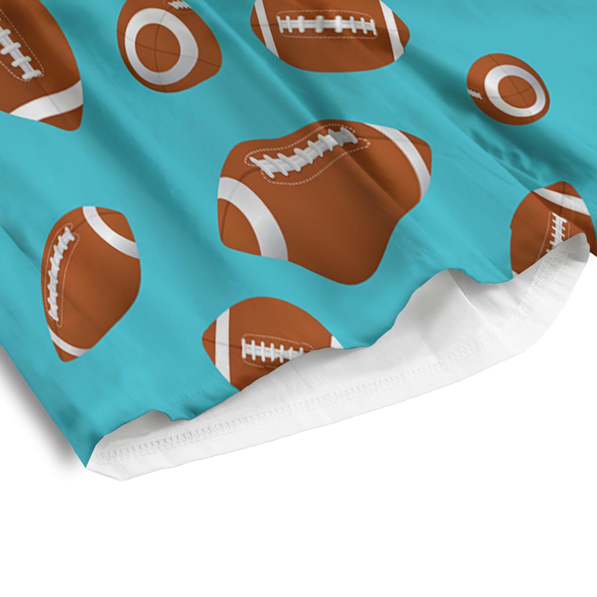 Football Retro American Print Pattern Men's Athletic Shorts