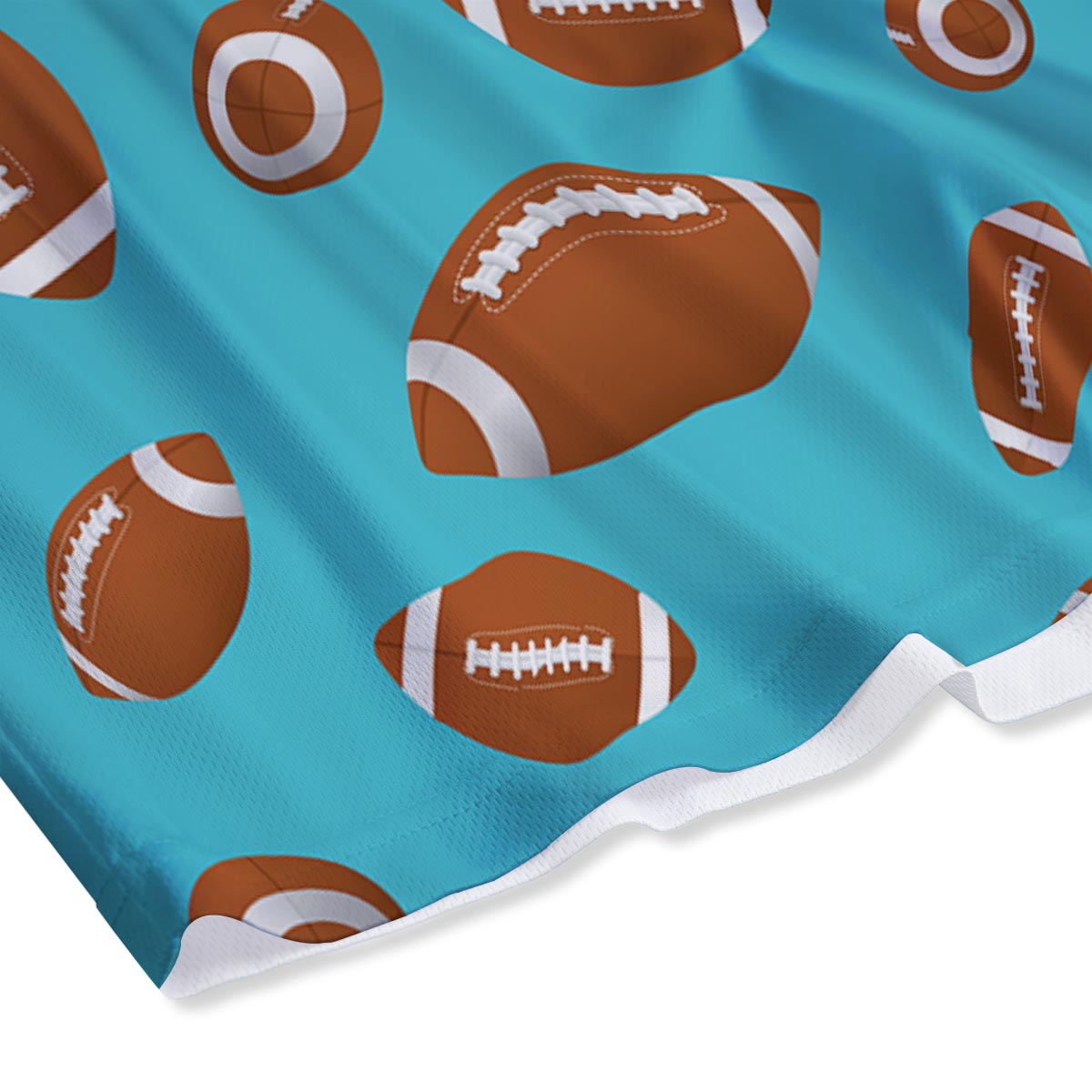 Football Retro American Print Pattern Mesh Shorts