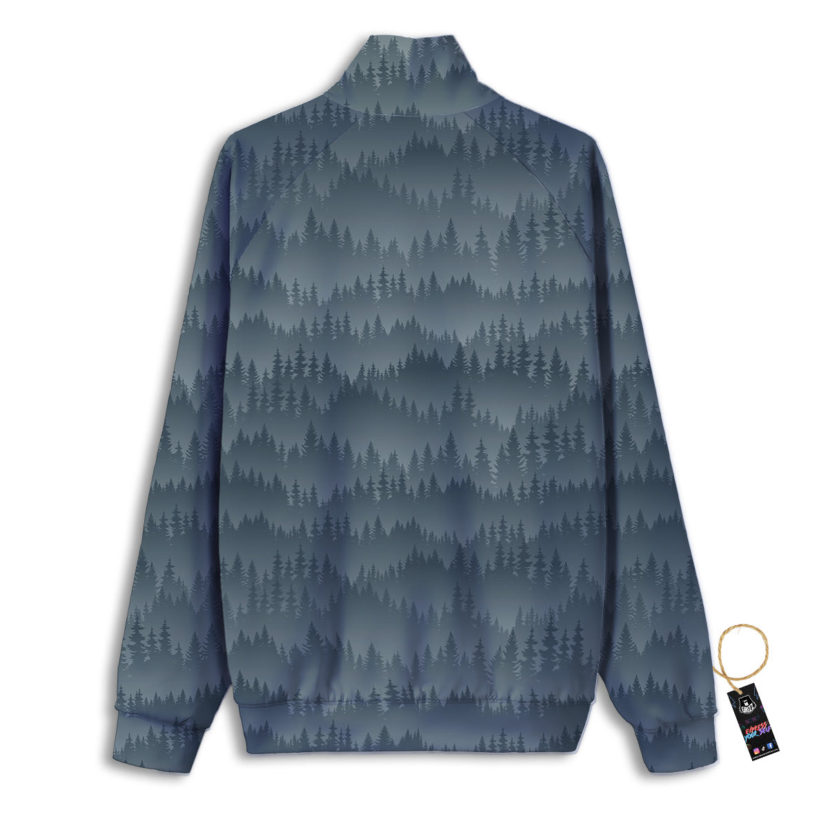 Forest And Mist Print Pattern Track Jacket-grizzshop