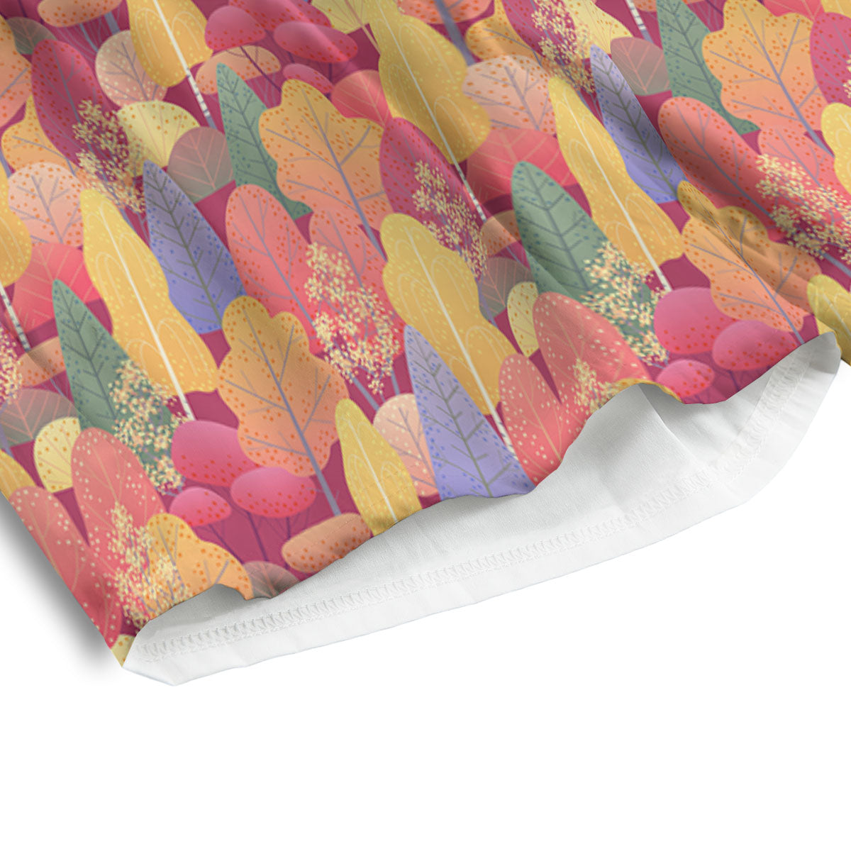 Forest Autumn Print Men's Athletic Shorts