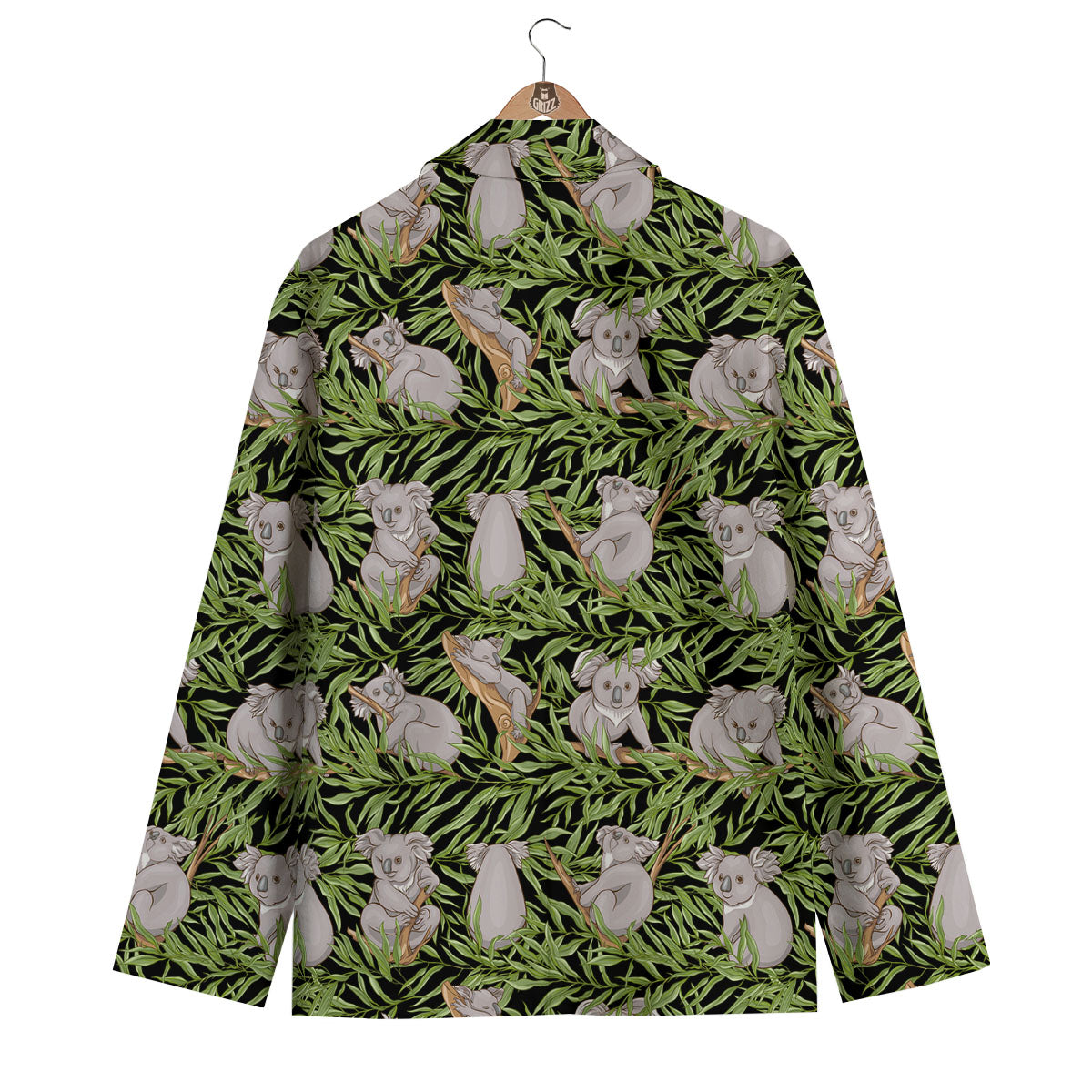 Forest Koala Print Pattern Men's Blazer-grizzshop