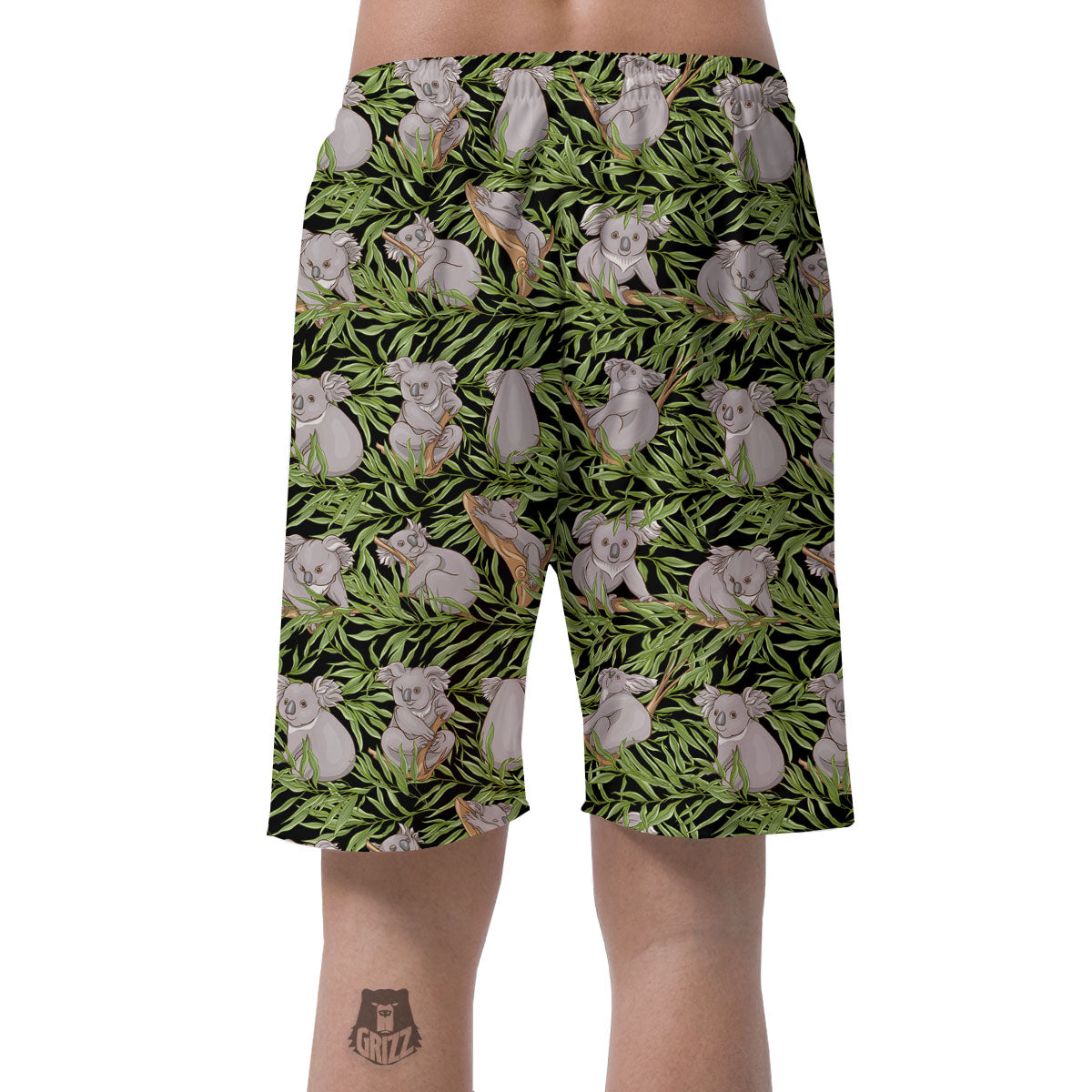 Forest Koala Print Pattern Men's Shorts-grizzshop