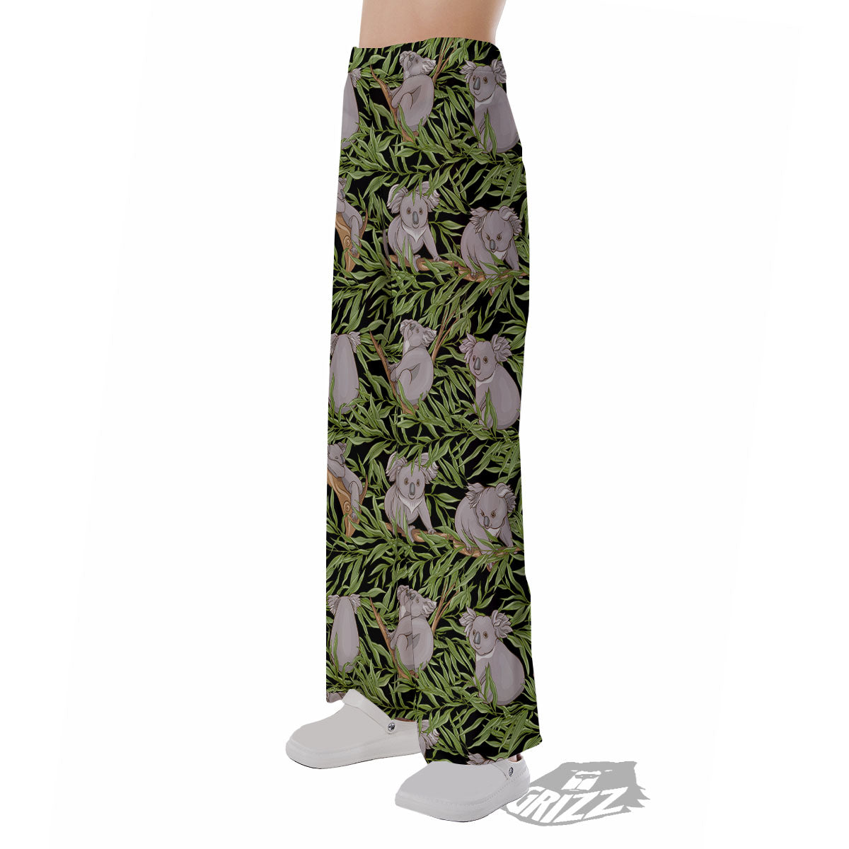 Forest Koala Print Pattern Pajama Pants-grizzshop