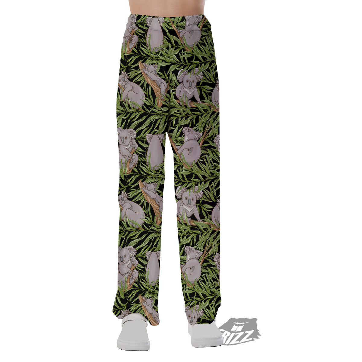 Forest Koala Print Pattern Pajama Pants-grizzshop