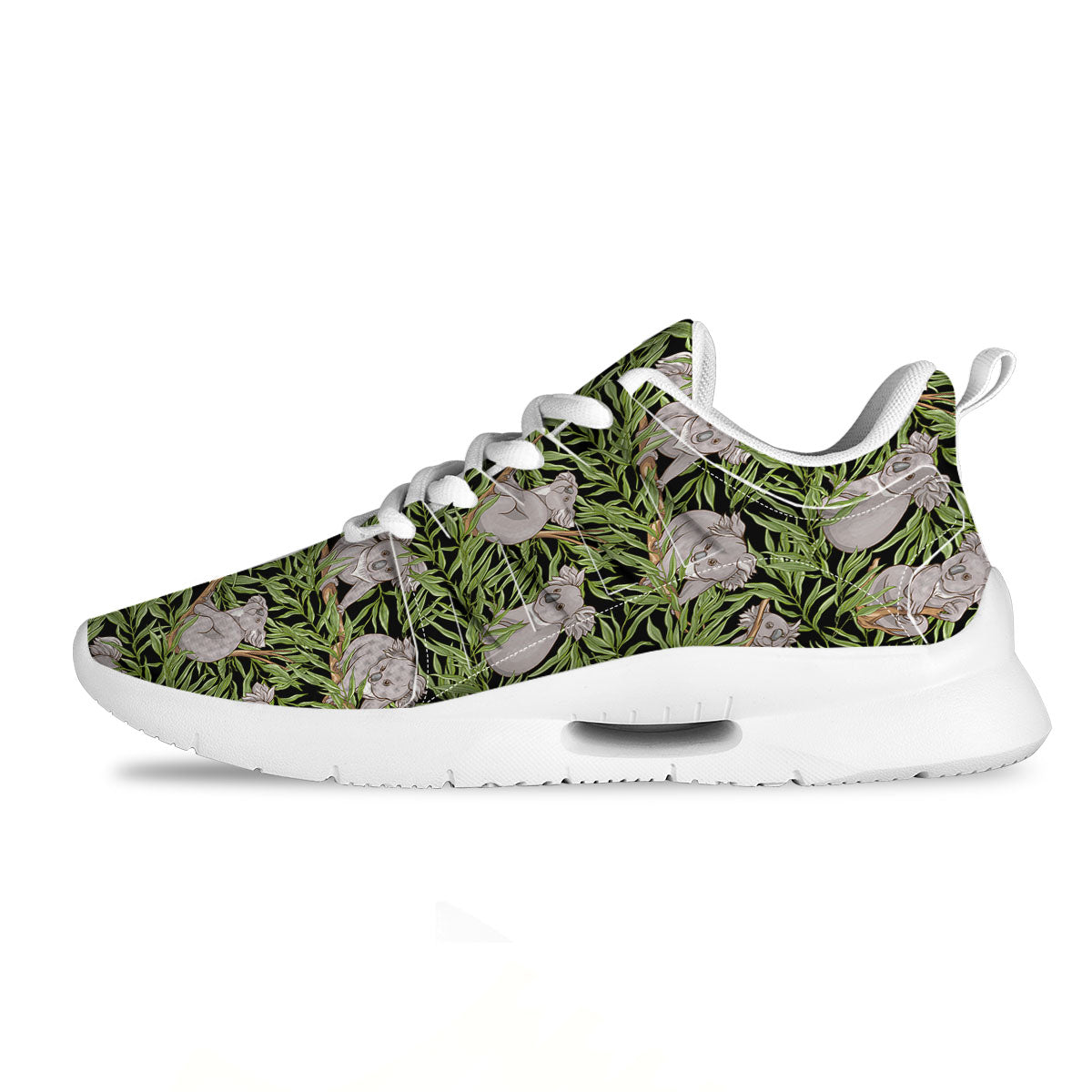 Forest Koala Print Pattern Tennis Shoes-grizzshop