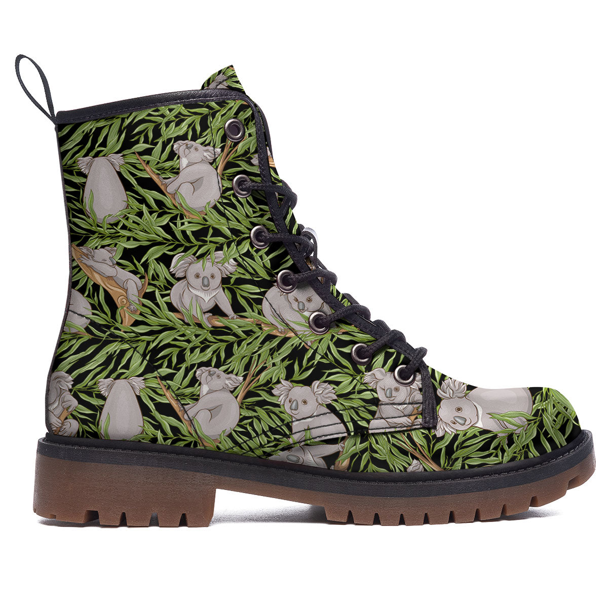 Forest Koala Print Pattern Work Boots-grizzshop