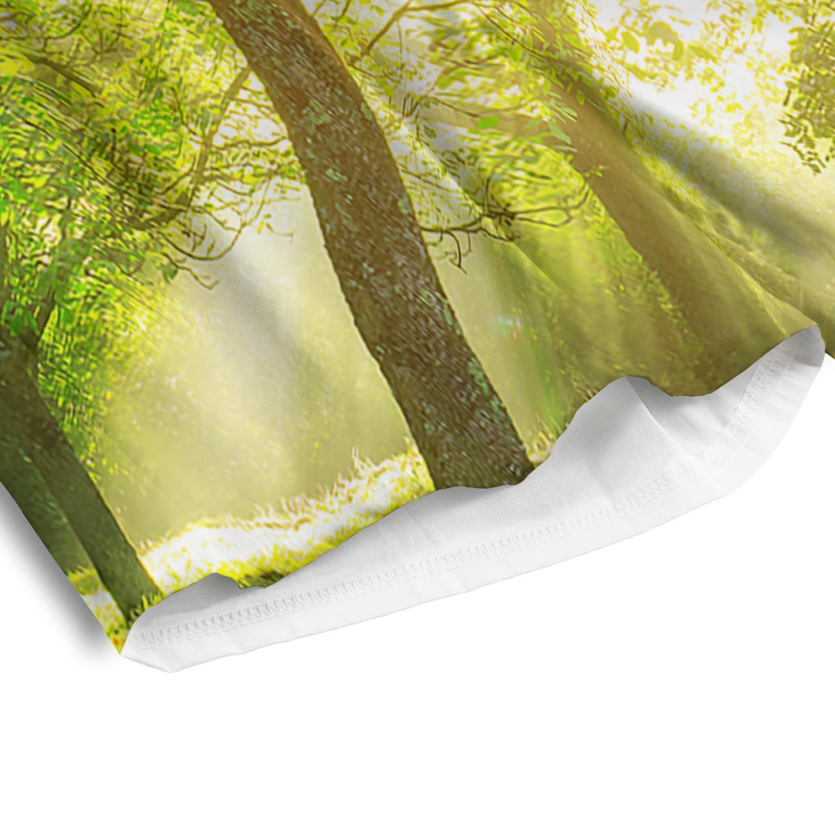 Forest Sunrise Print Men's Athletic Shorts