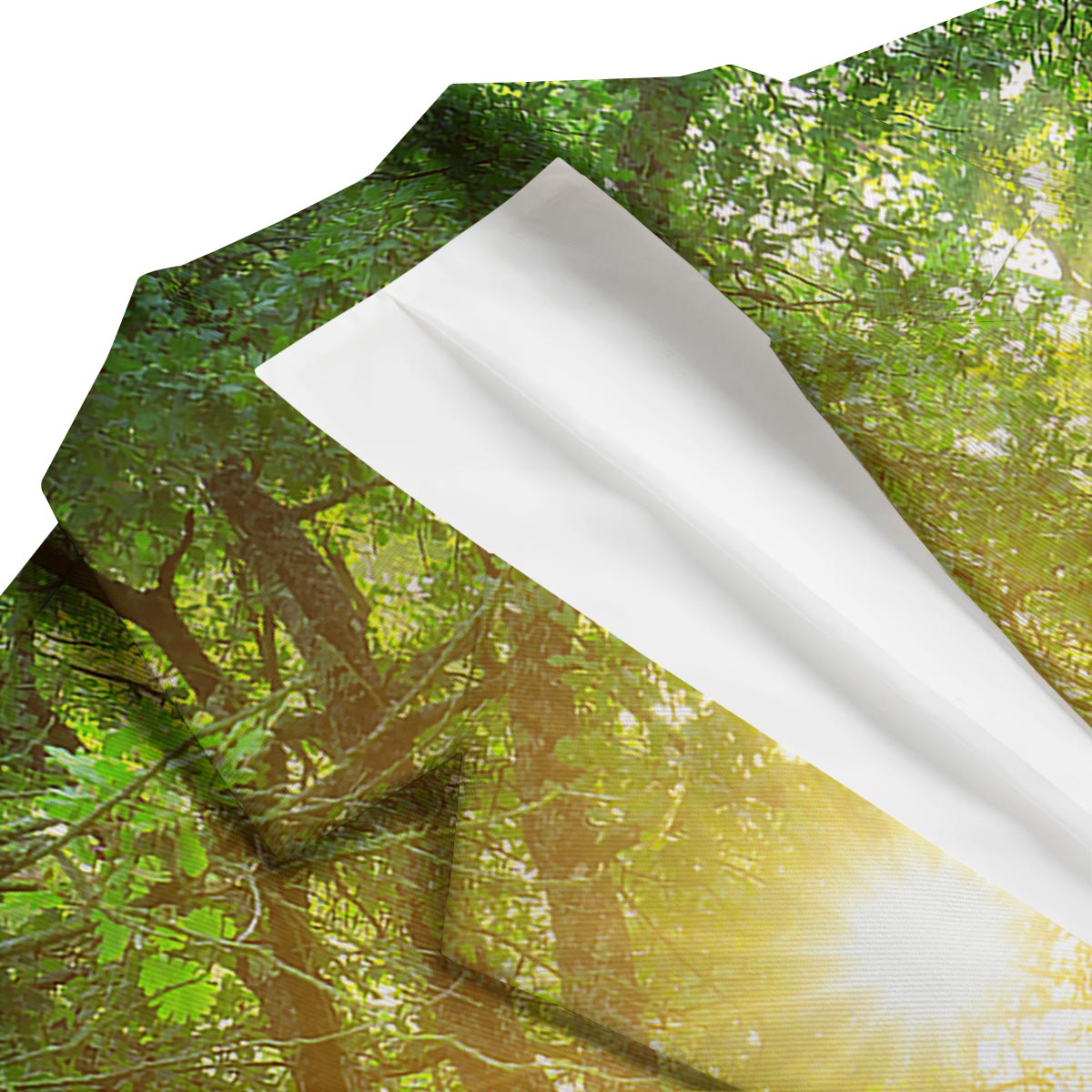 Forest Sunrise Print Men's Blazer-grizzshop