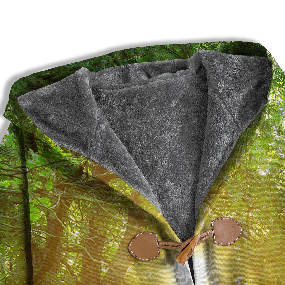 Forest Sunrise Print Men's Windbreaker Jacket-grizzshop