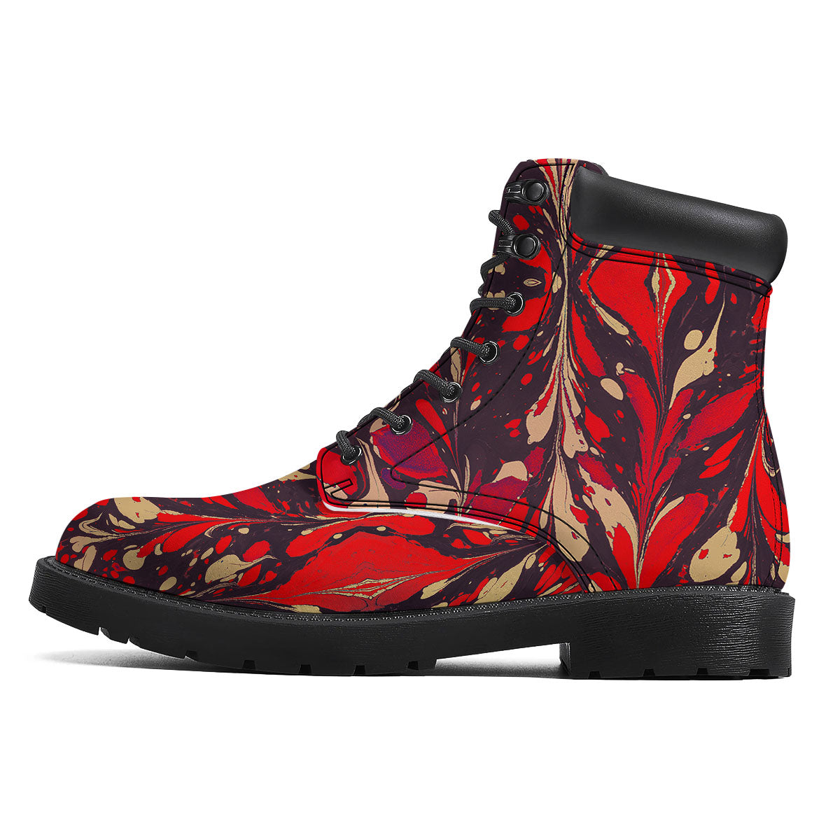 Formed Psychedelic Print Pattern Boots-grizzshop