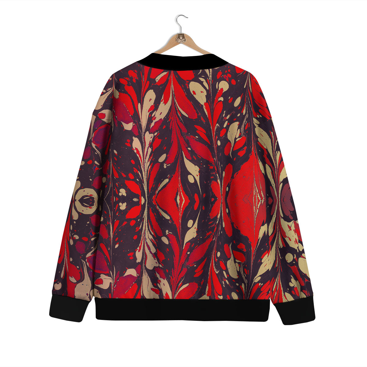 Formed Psychedelic Print Pattern Cardigan-grizzshop