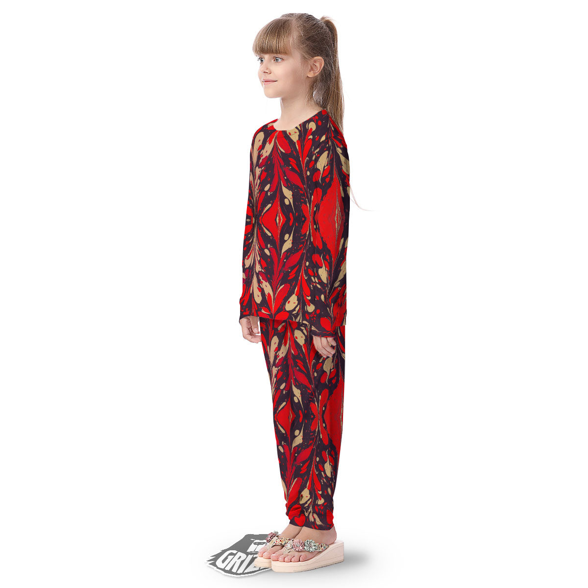 Formed Psychedelic Print Pattern Kid's Pajamas-grizzshop