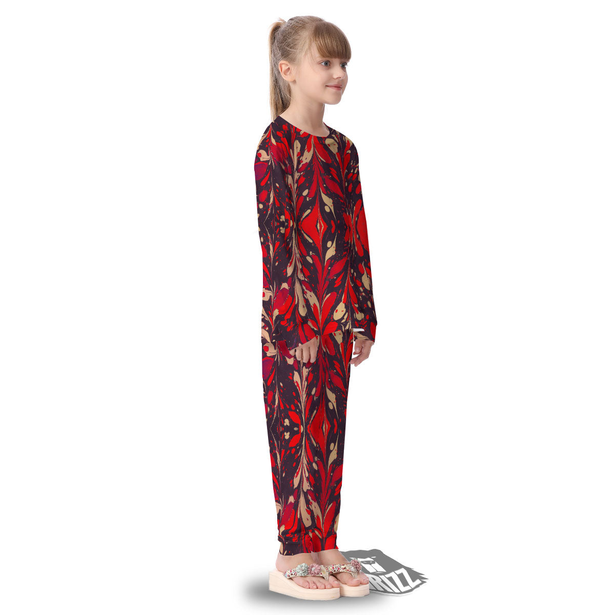 Formed Psychedelic Print Pattern Kid's Pajamas-grizzshop
