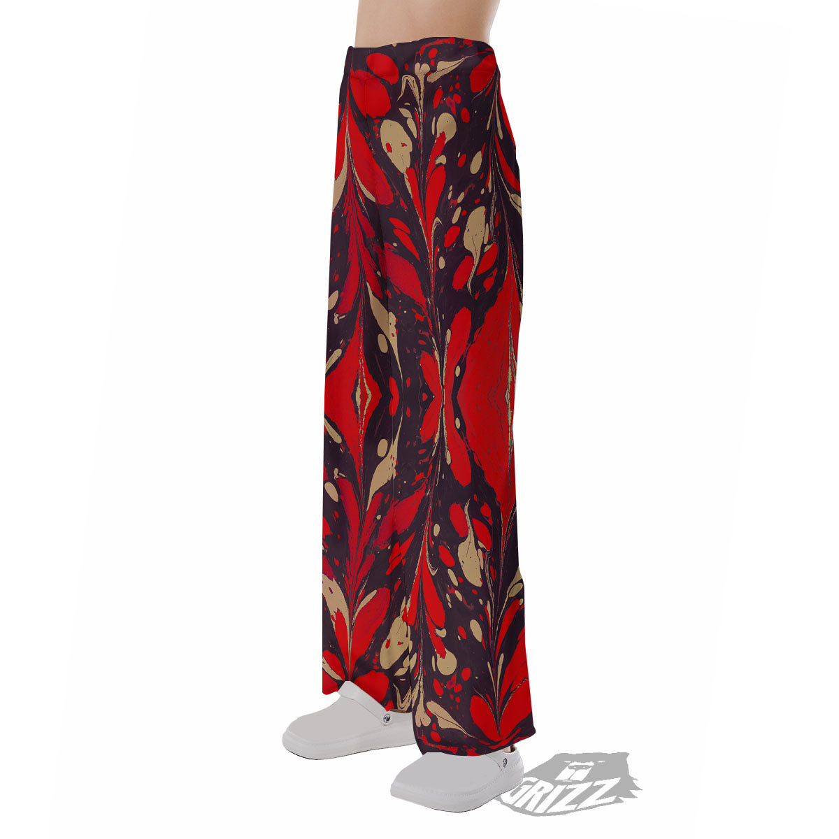 Formed Psychedelic Print Pattern Pajama Pants-grizzshop