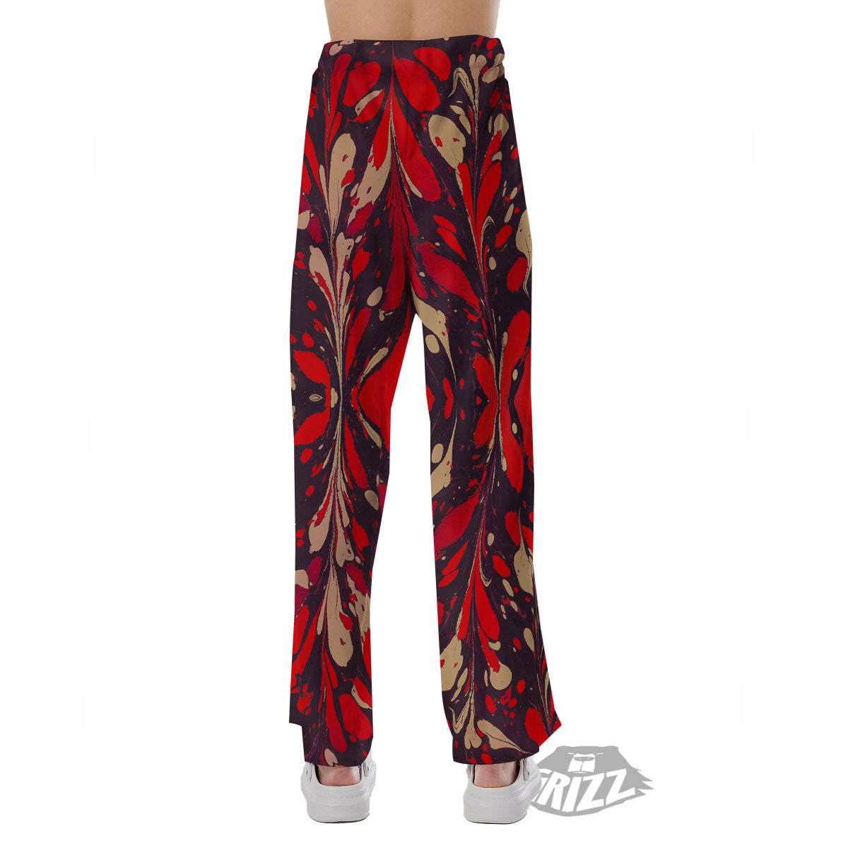 Formed Psychedelic Print Pattern Pajama Pants-grizzshop