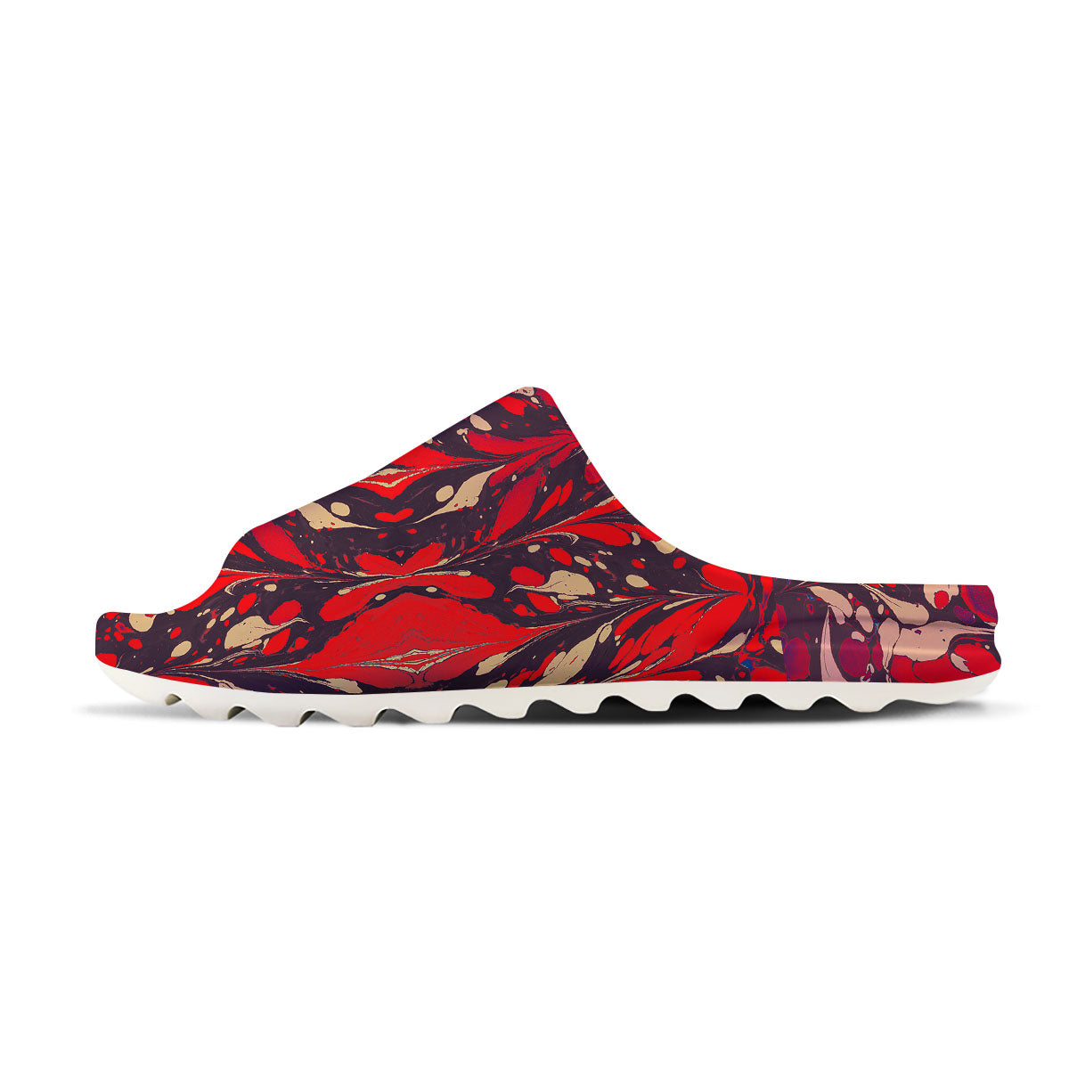 Formed Psychedelic Print Pattern Sandals-grizzshop