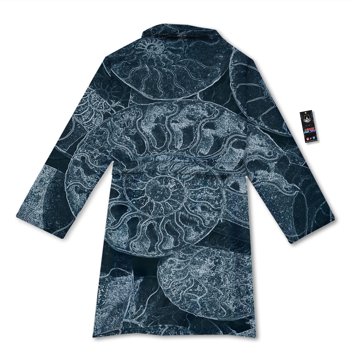 Fossil Ammonoidea Print Bathrobe-grizzshop
