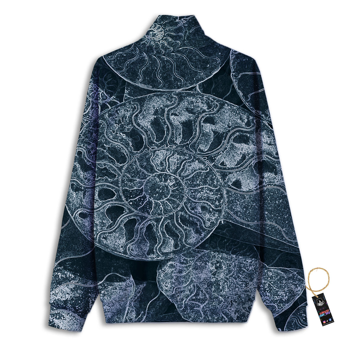 Fossil Ammonoidea Print Track Jacket-grizzshop