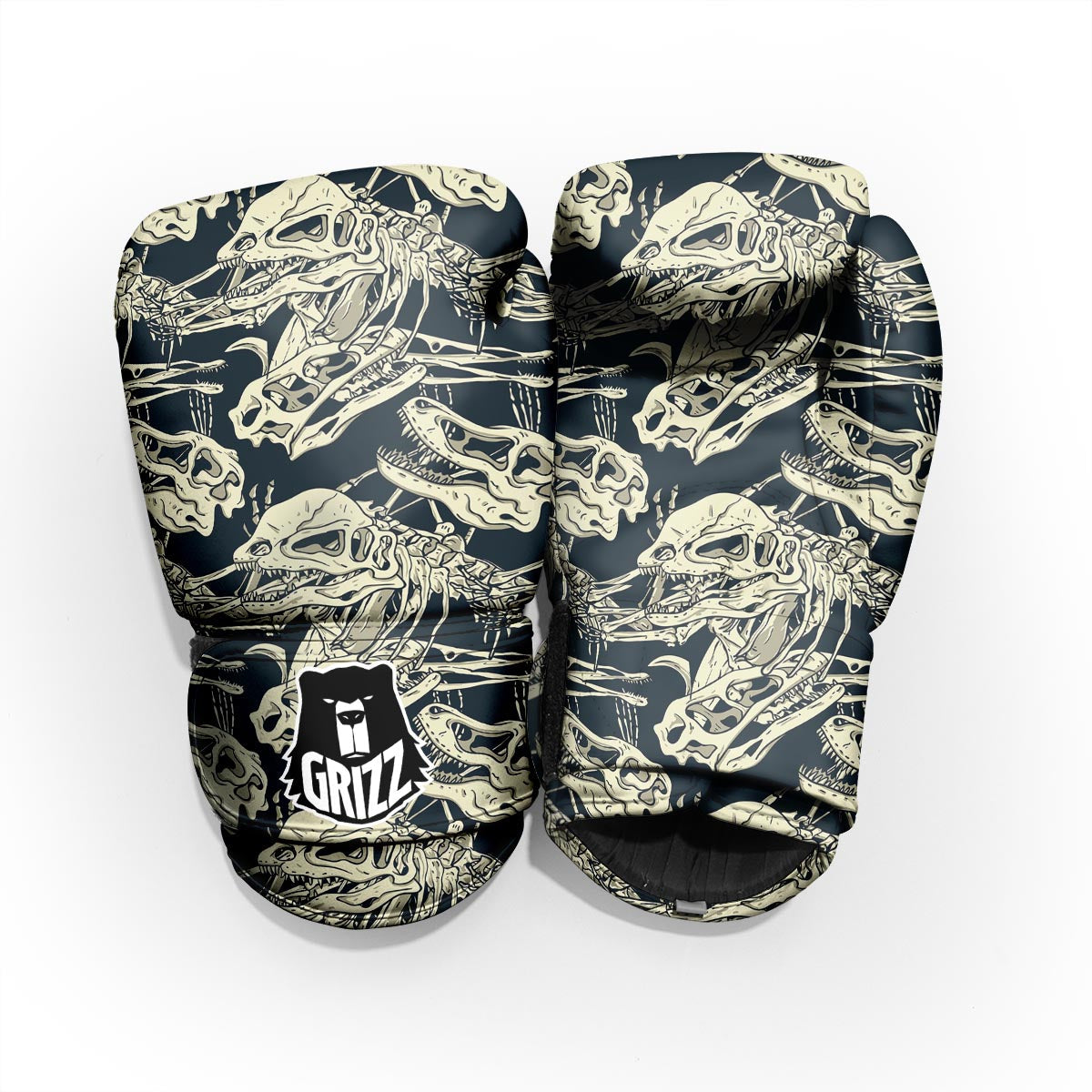 Fossil Dino And T Rex Print Pattern Pro Boxing Glove