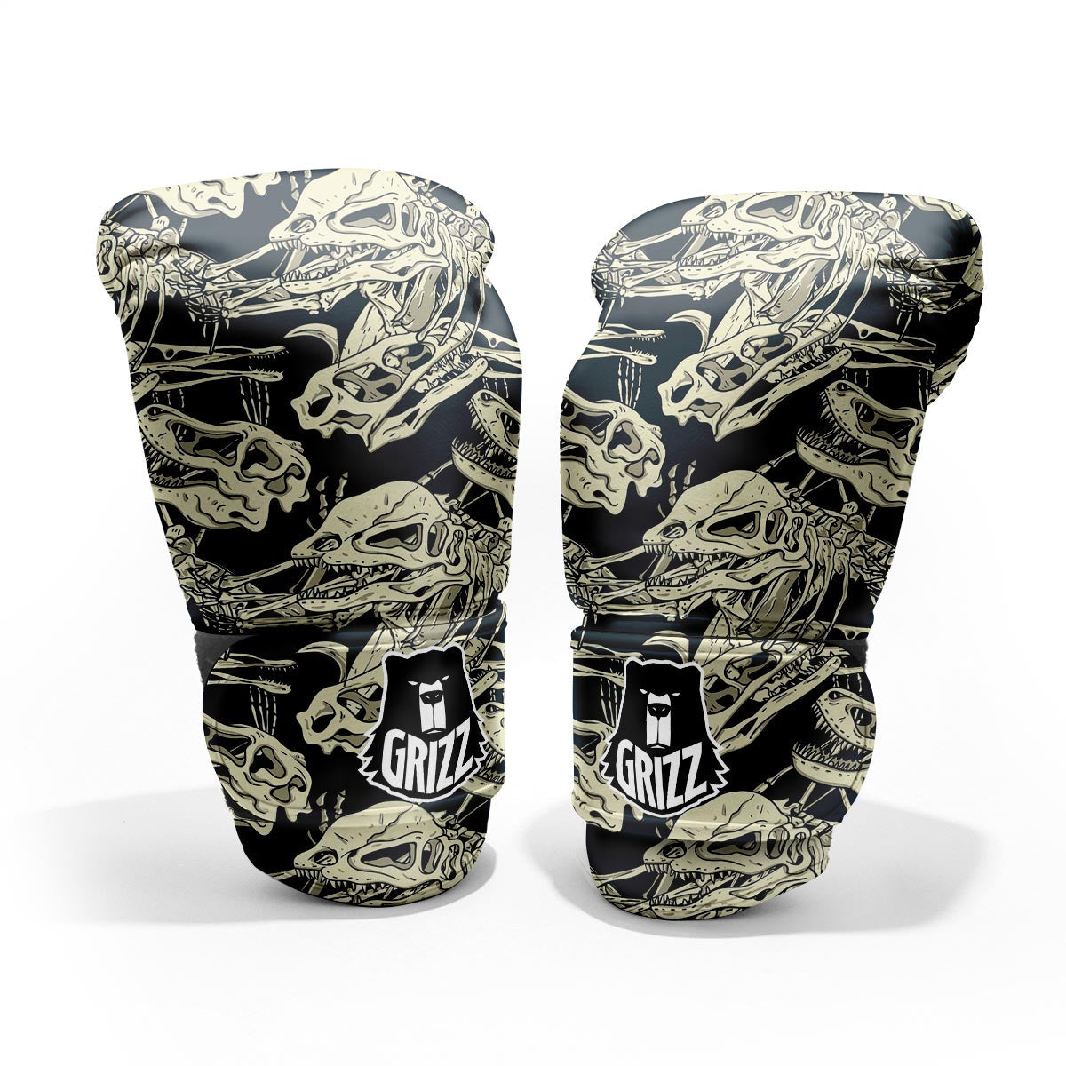 Fossil Dino And T Rex Print Pattern Pro Boxing Glove