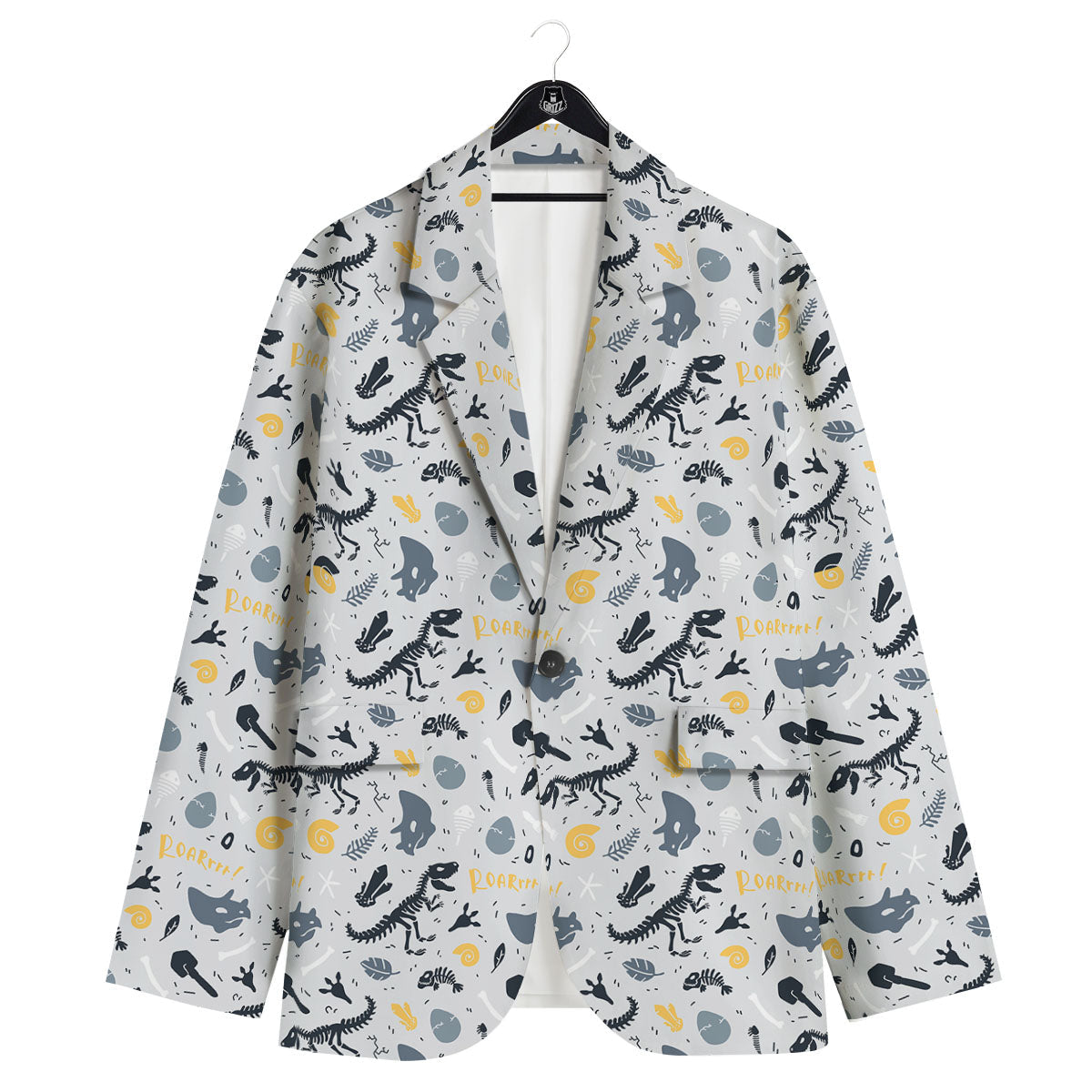 Fossil Dinosaur Print Pattern Men's Sport Coat-grizzshop