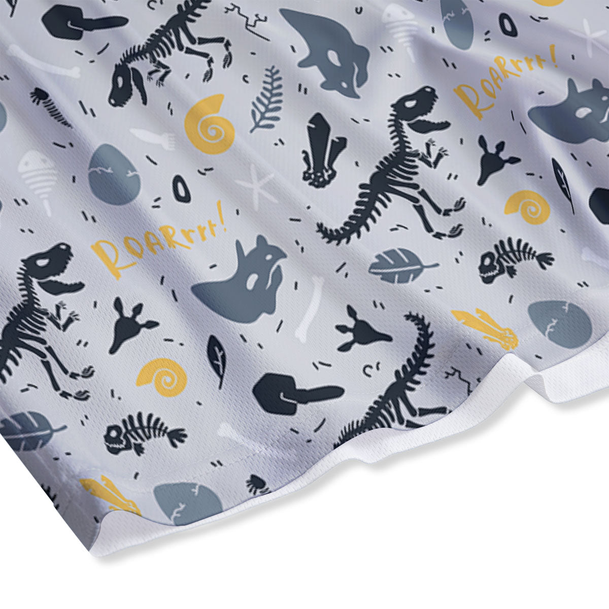Fossil Dinosaur Print Pattern Mesh Shorts-grizzshop