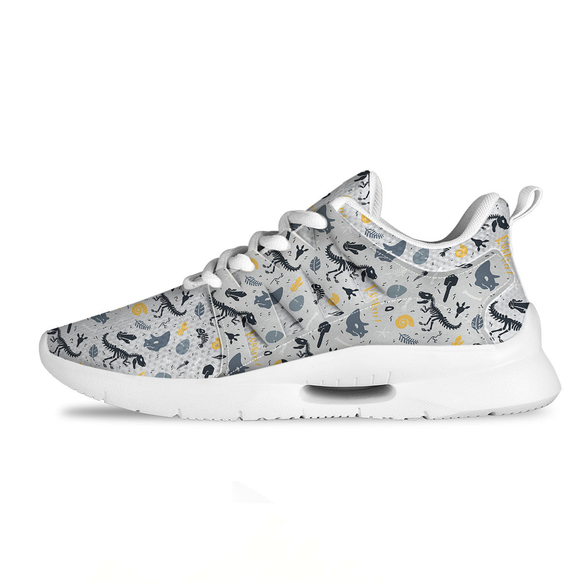 Fossil Dinosaur Print Pattern Tennis Shoes-grizzshop