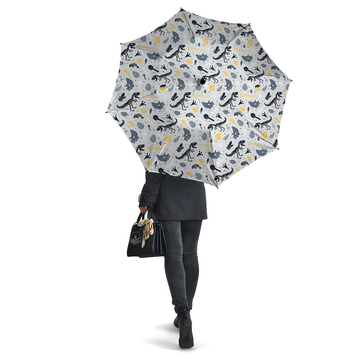 Fossil Dinosaur Print Pattern Umbrella-grizzshop