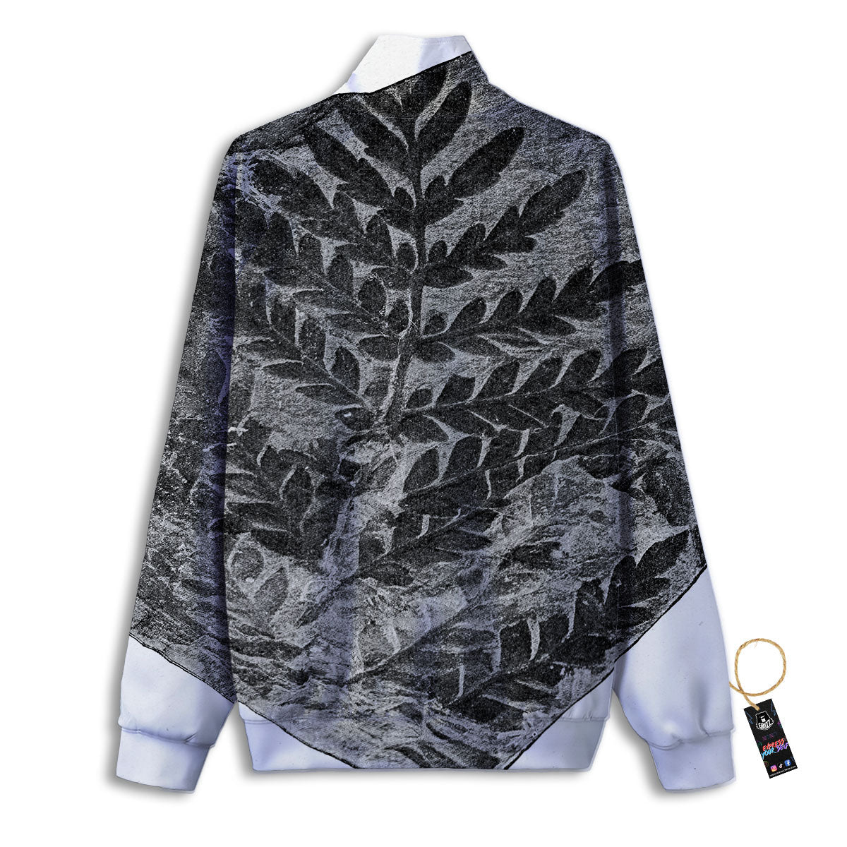 Fossil Fern Print Track Jacket-grizzshop