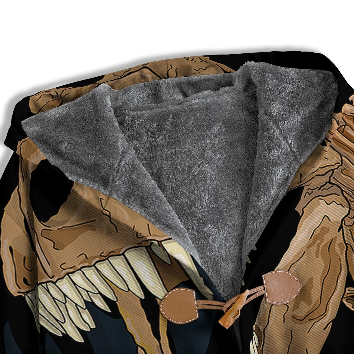 Fossil T-Rex Print Men's Windbreaker Jacket-grizzshop