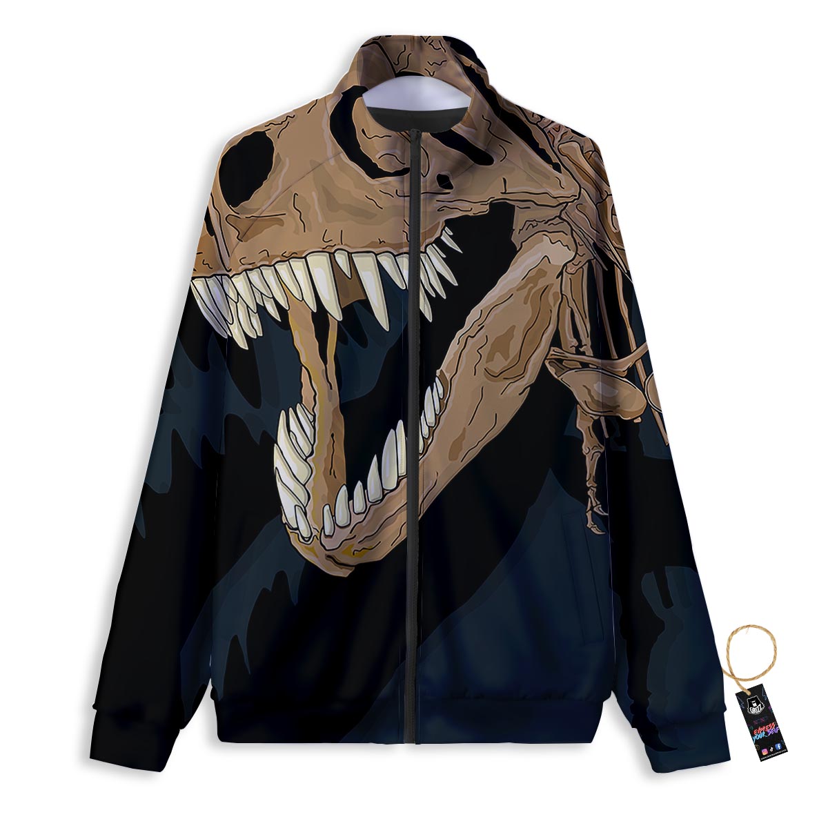 Fossil T-Rex Print Track Jacket-grizzshop