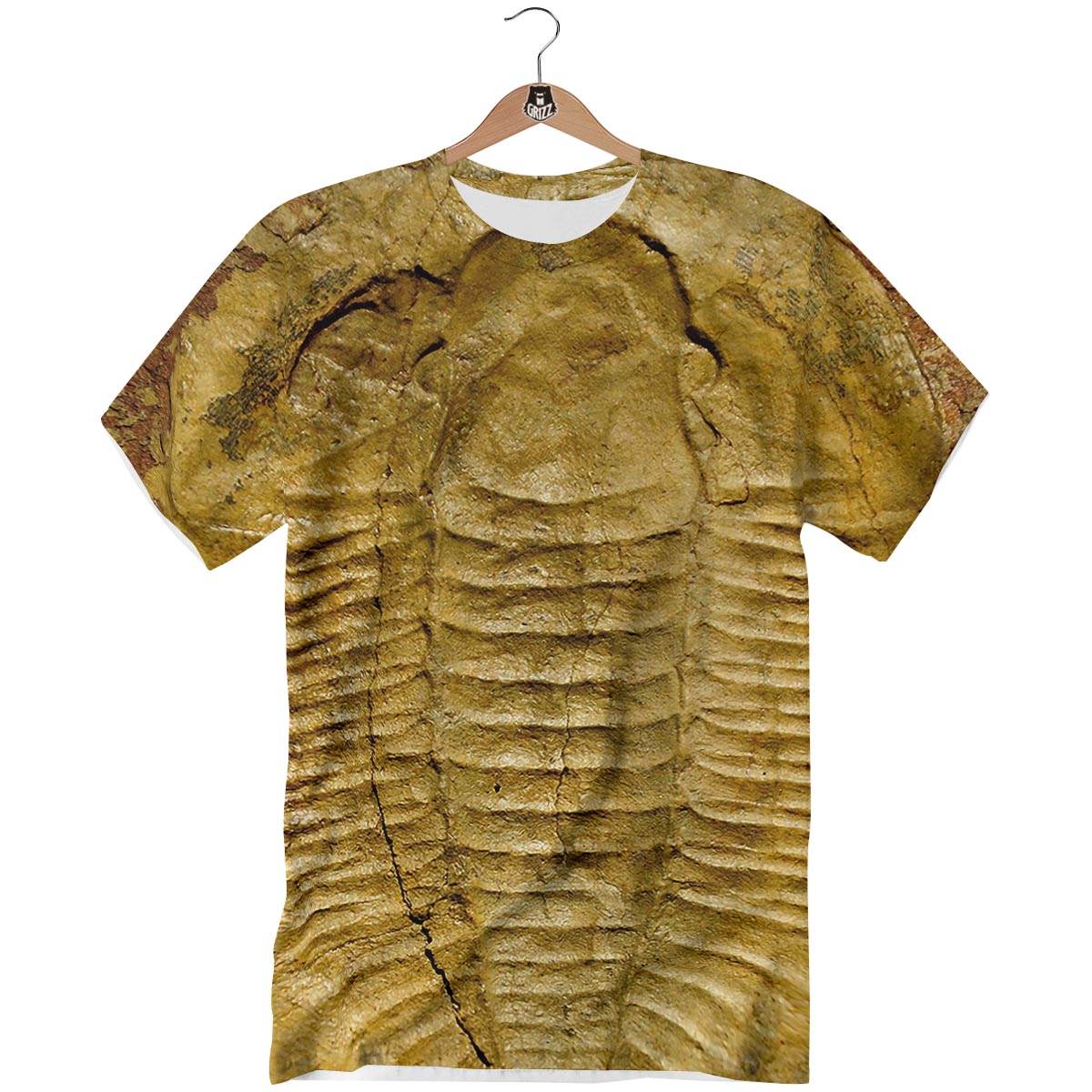 Fossil Trilobite Print T-Shirt-grizzshop