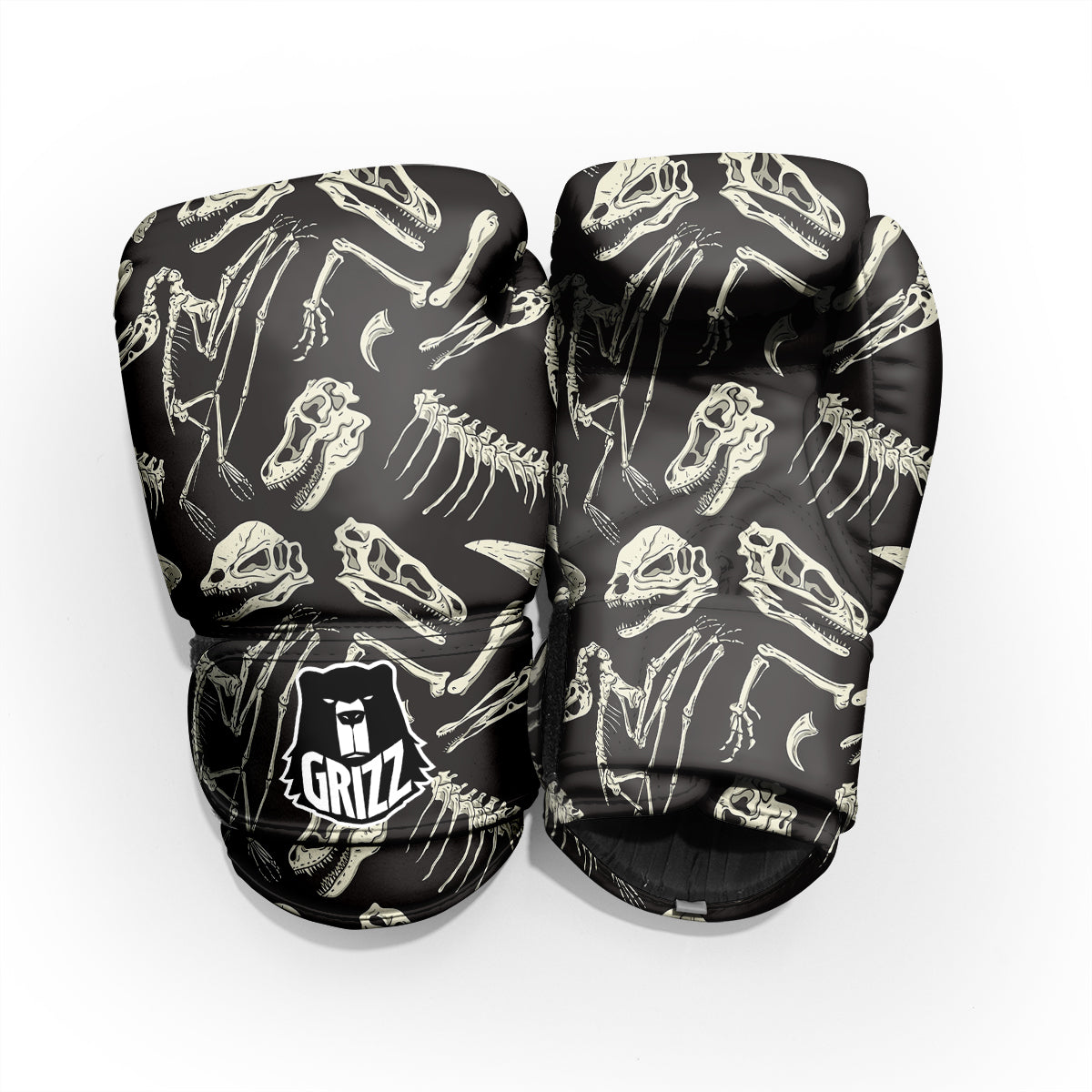 Fossil Tyrannosaurus Dino Print Pattern Pro Boxing Glove