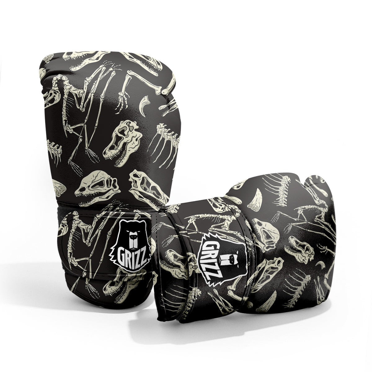 Fossil Tyrannosaurus Dino Print Pattern Pro Boxing Glove