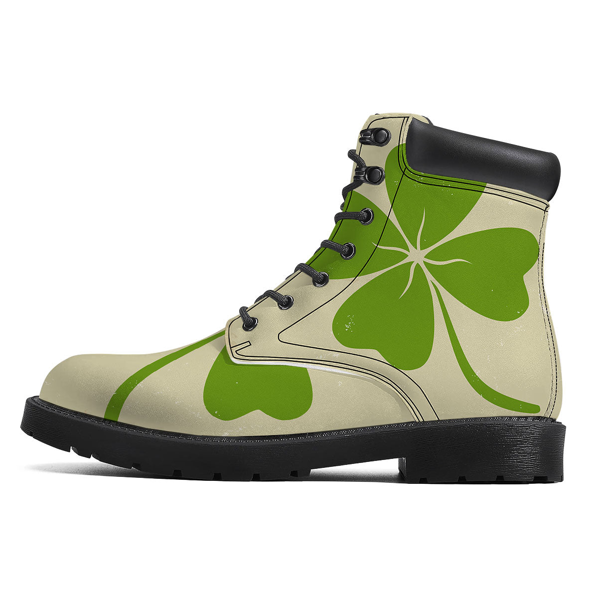 Four Leaf Clovers Irish Print Boots-grizzshop
